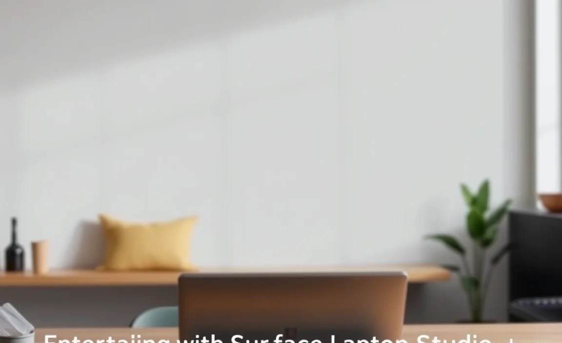 Entertaining with Surface Laptop Studio