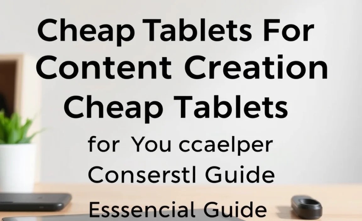 Essential Accessories for Your Cheap Creation Tablet