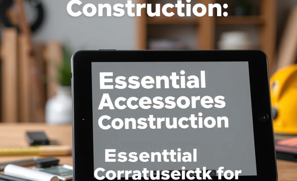 Essential Accessories for Your Construction Tablet