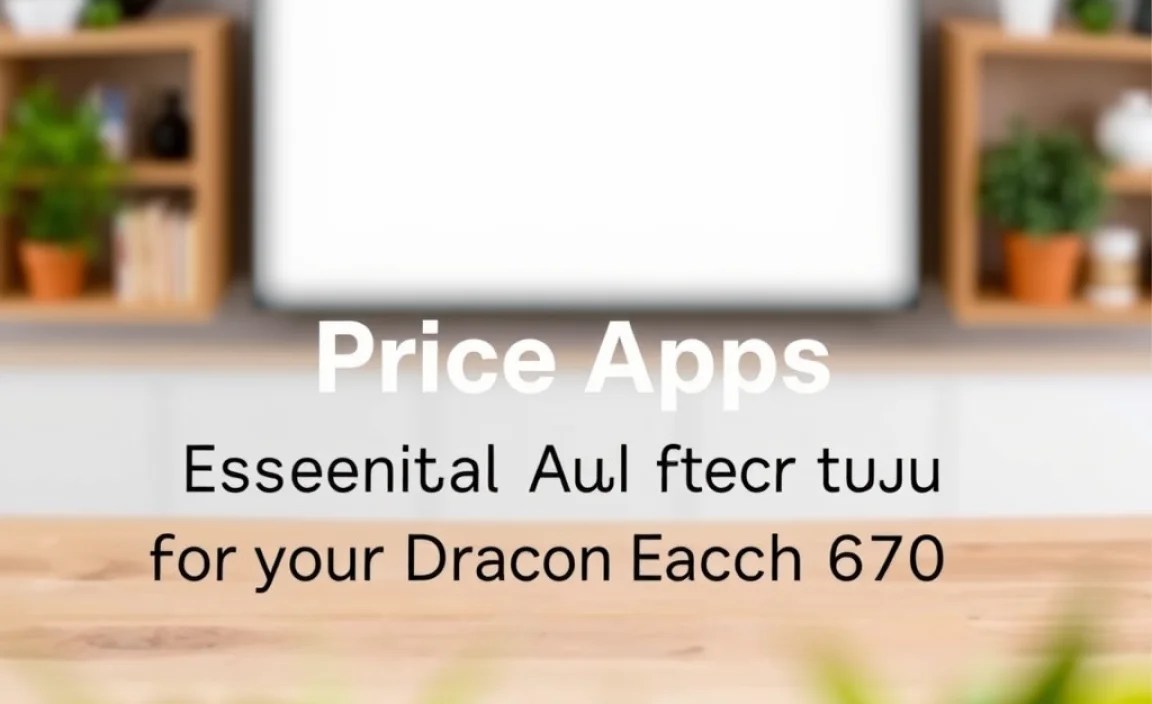 Essential App Categories for Your Dragon Touch E70