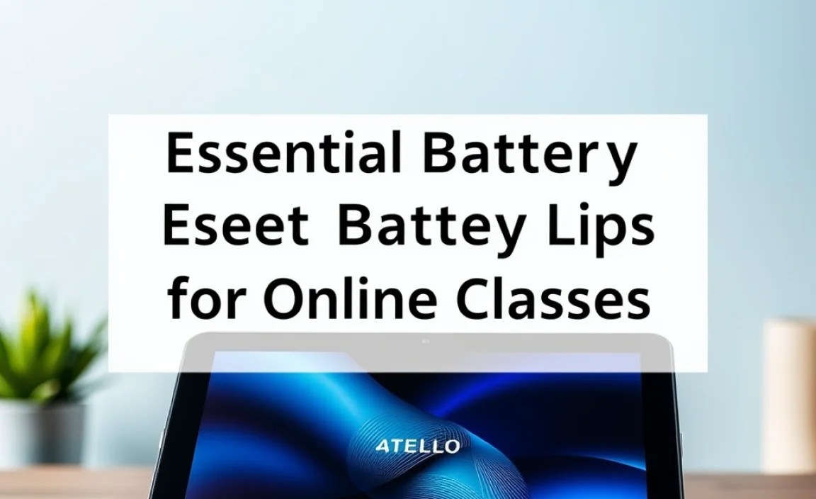 Essential Battery-Saving Tips for Online Classes