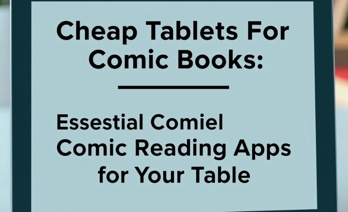 Essential Comic Reading Apps for Your Tablet