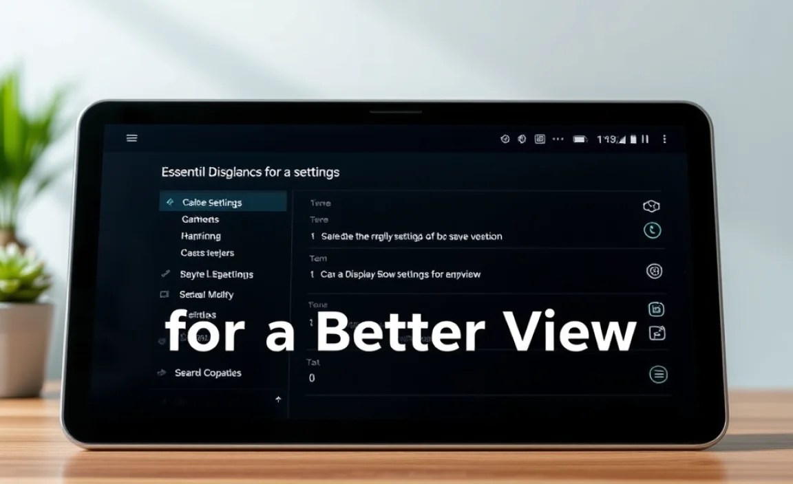 Essential Display Settings for a Better View