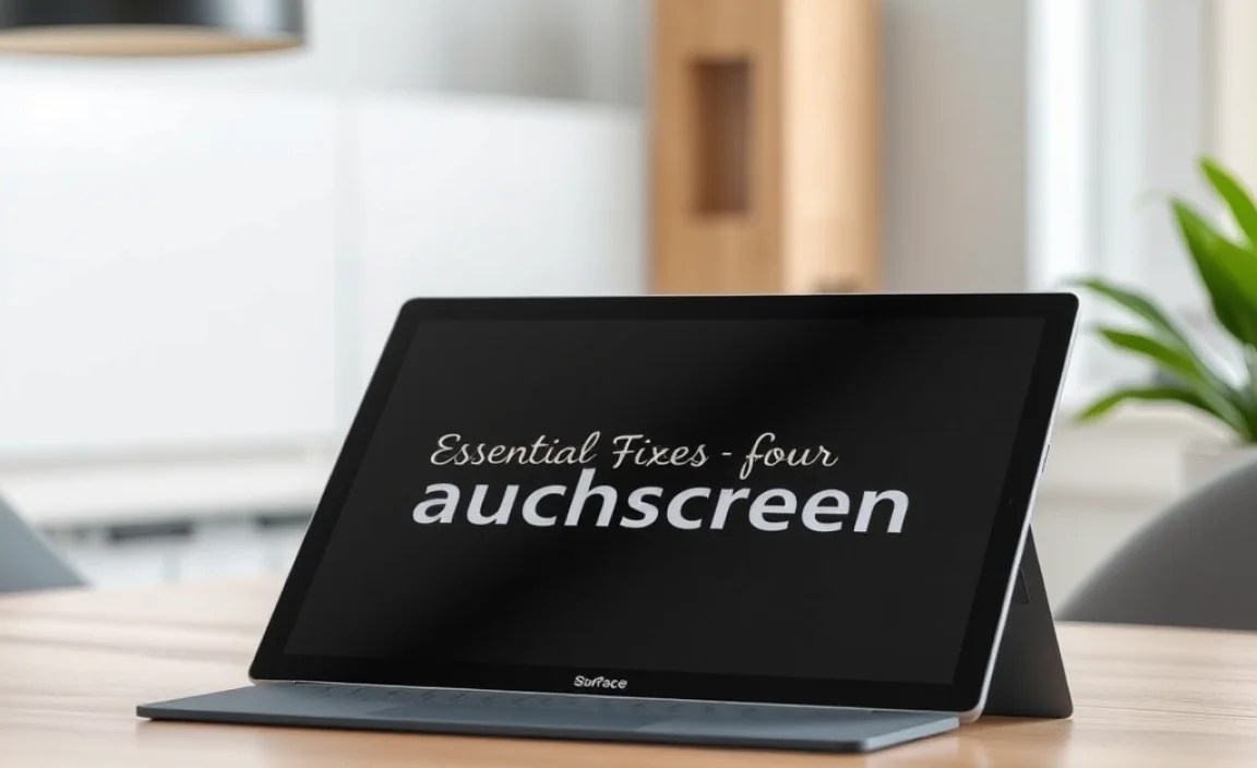 Essential Fixes for Your Surface Pro X Touchscreen