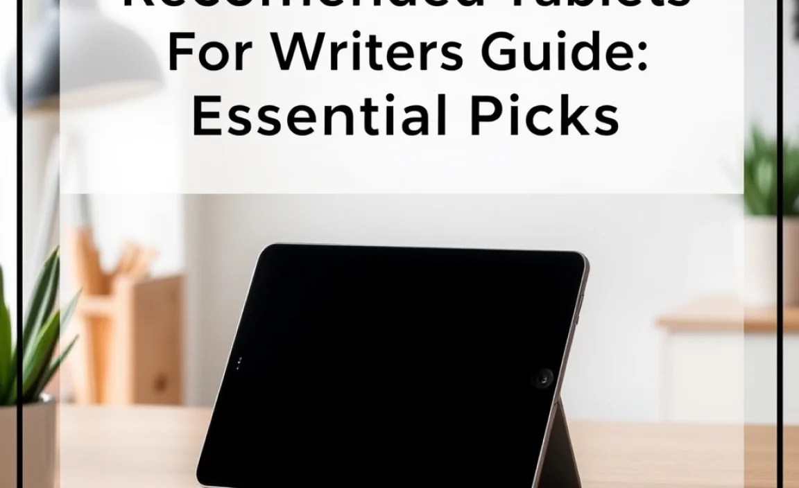 Essential Picks: Top Tablets for Writers