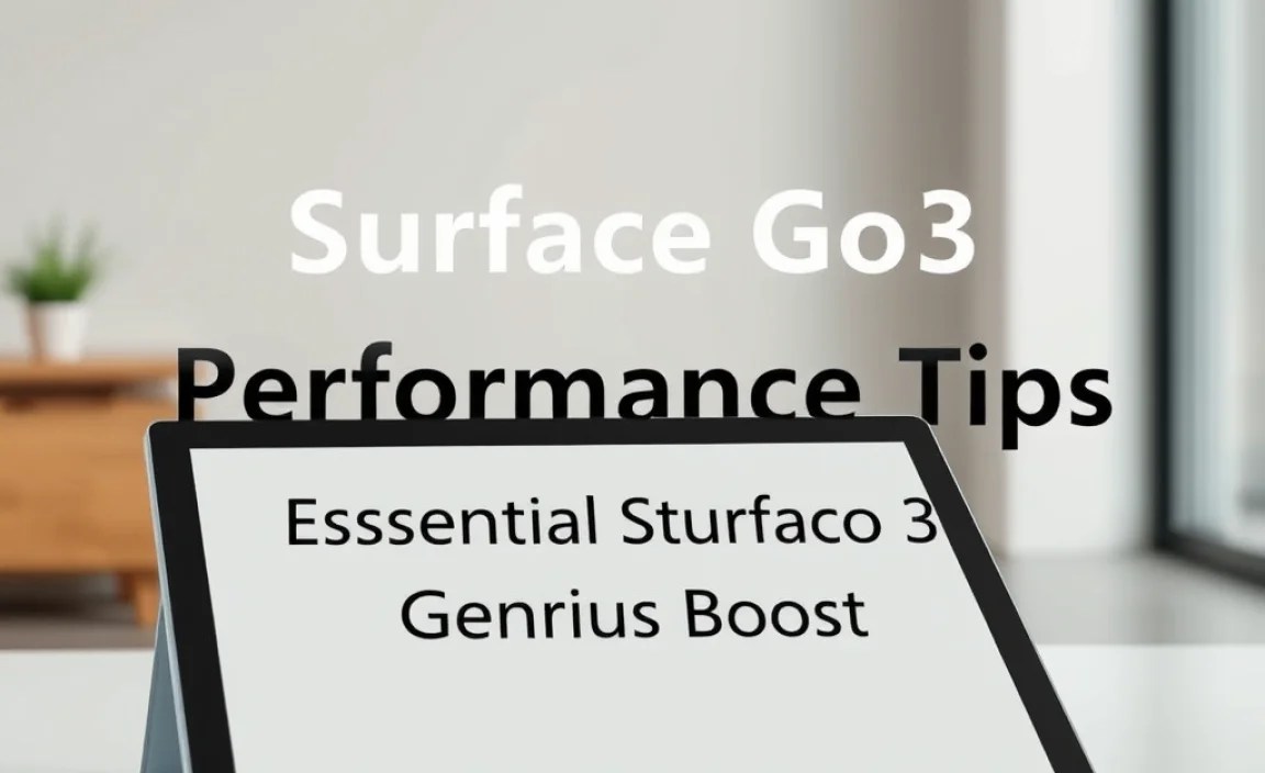 Essential Surface Go 3 Performance Tips