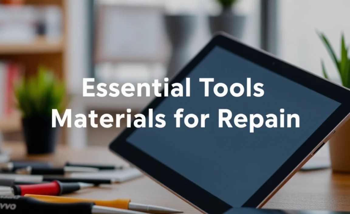 Essential Tools and Materials for Repair