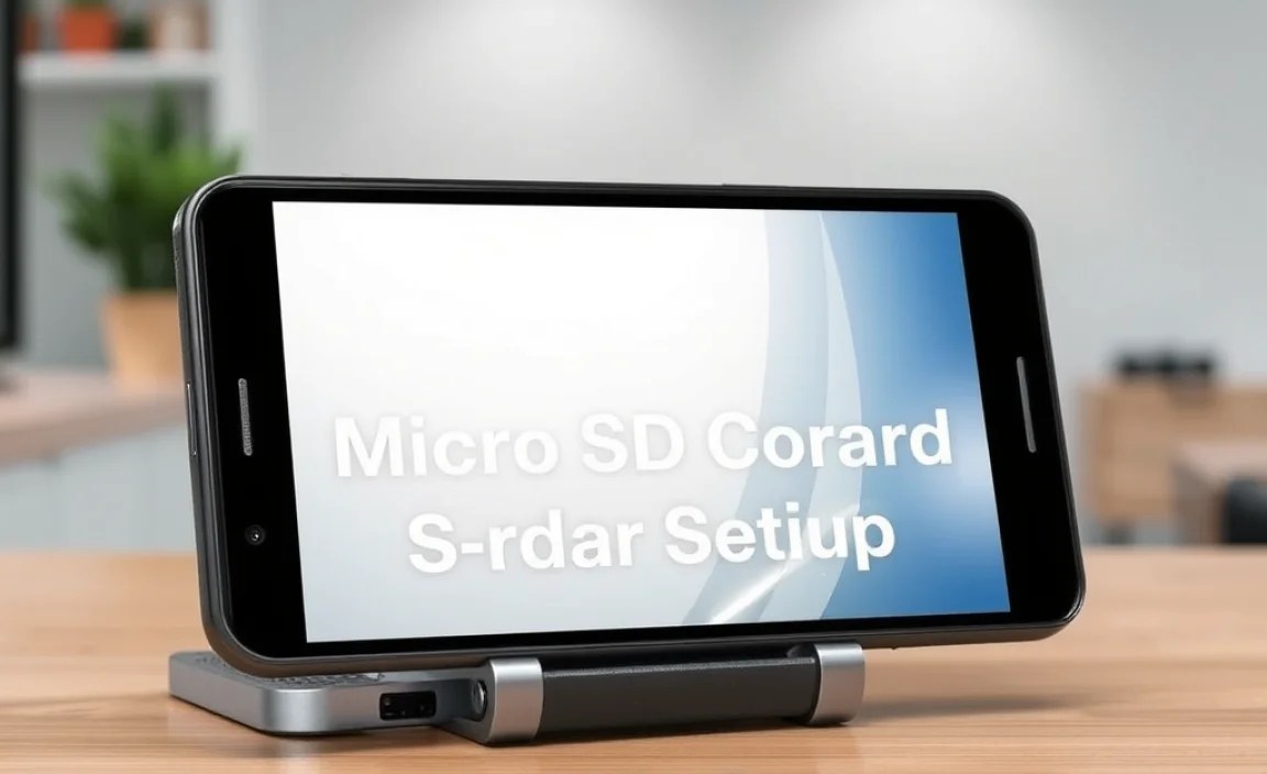 Expanding Storage: MicroSD Card Setup