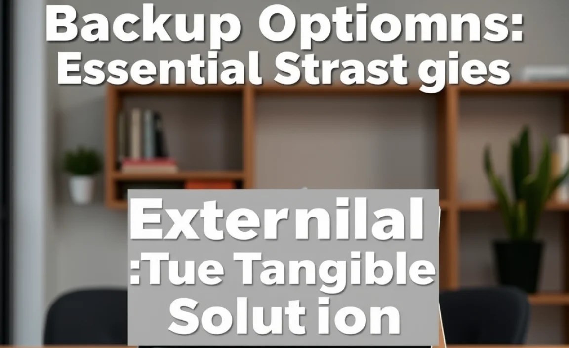 External Storage: The Tangible Solution