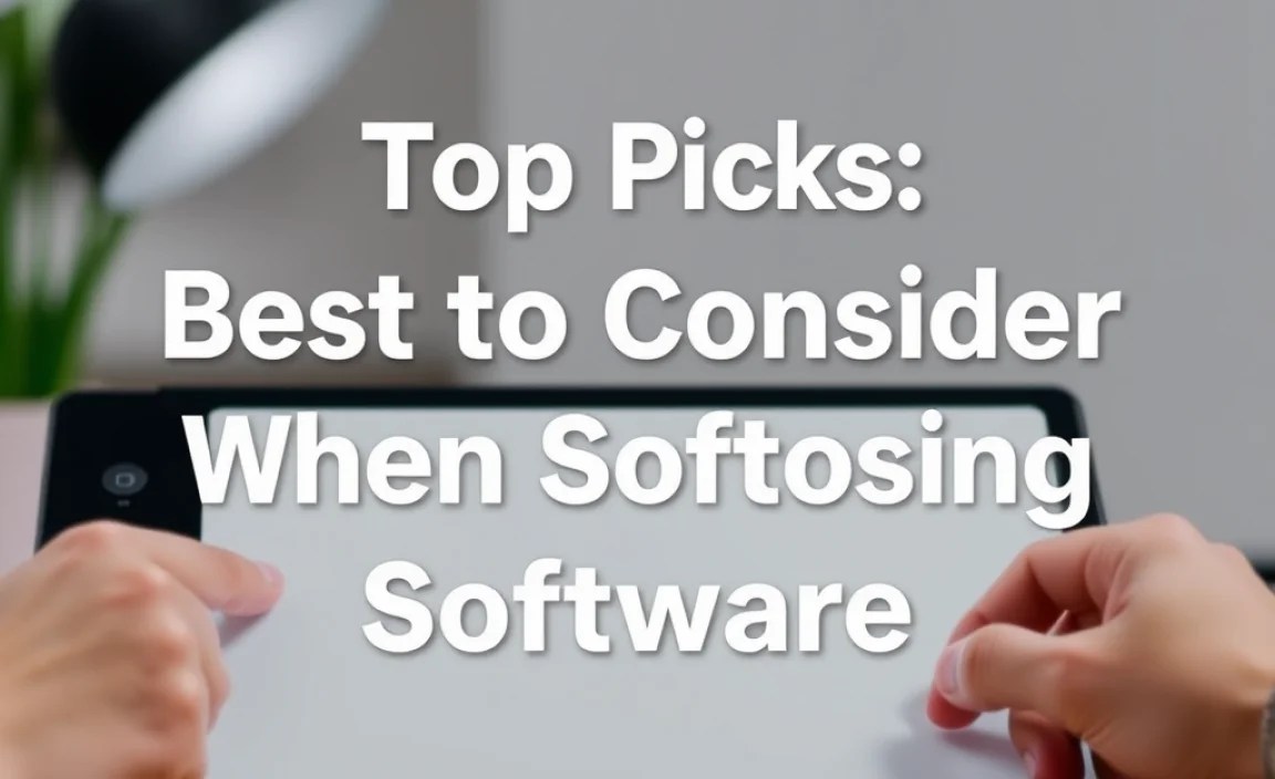 Factors to Consider When Choosing Software