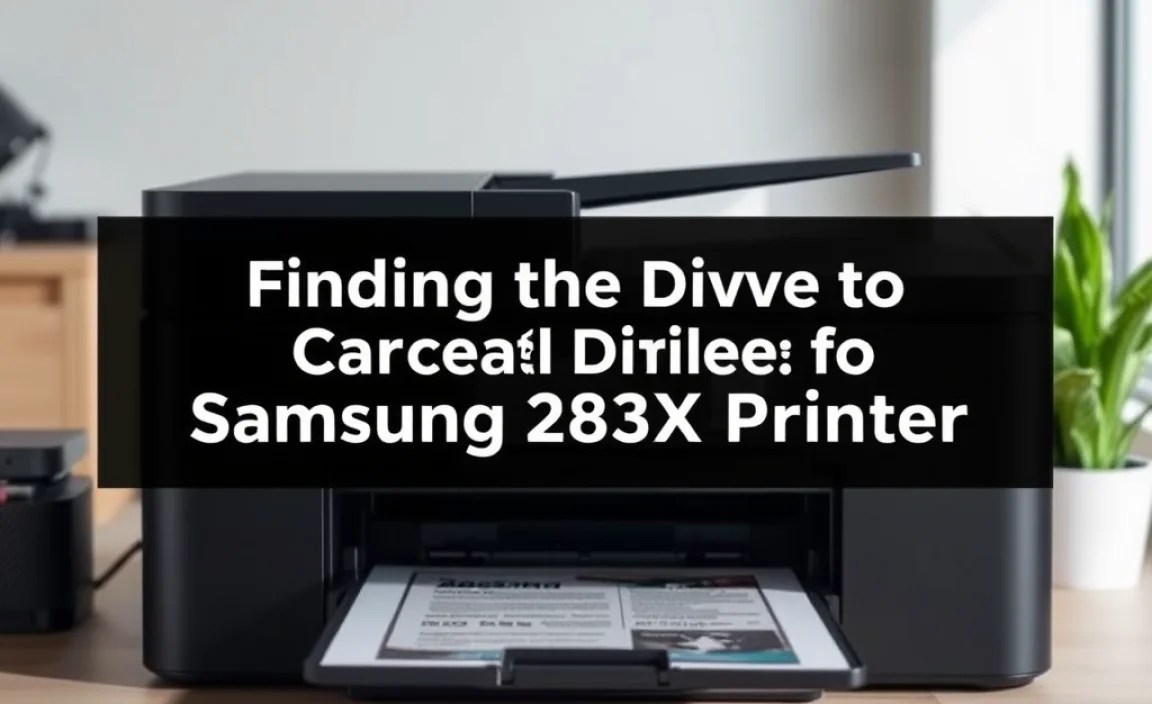 Finding the Correct Driver for Samsung 283x Printer