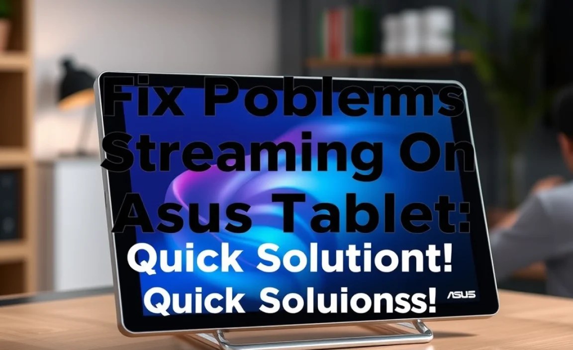 Fix Problems Streaming On Asus Tablet: Quick Solutions!