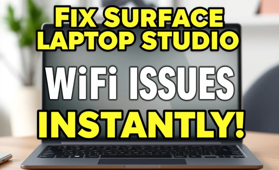 Fix Surface Laptop Studio WiFi Issues Instantly!