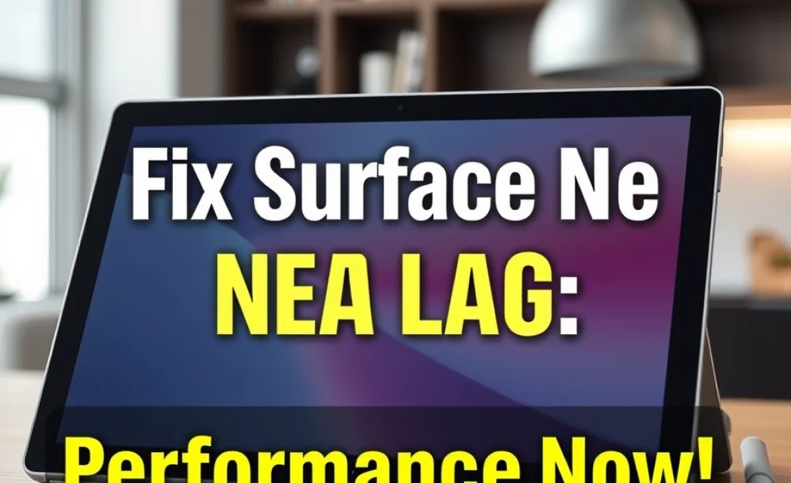 Fix Surface Neo Pen Lag: Boost Performance Now!