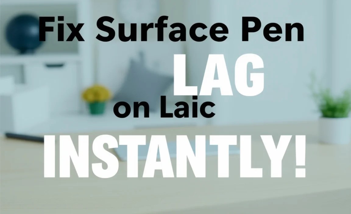 Fix Surface Pen Lag on Surface Go Instantly!