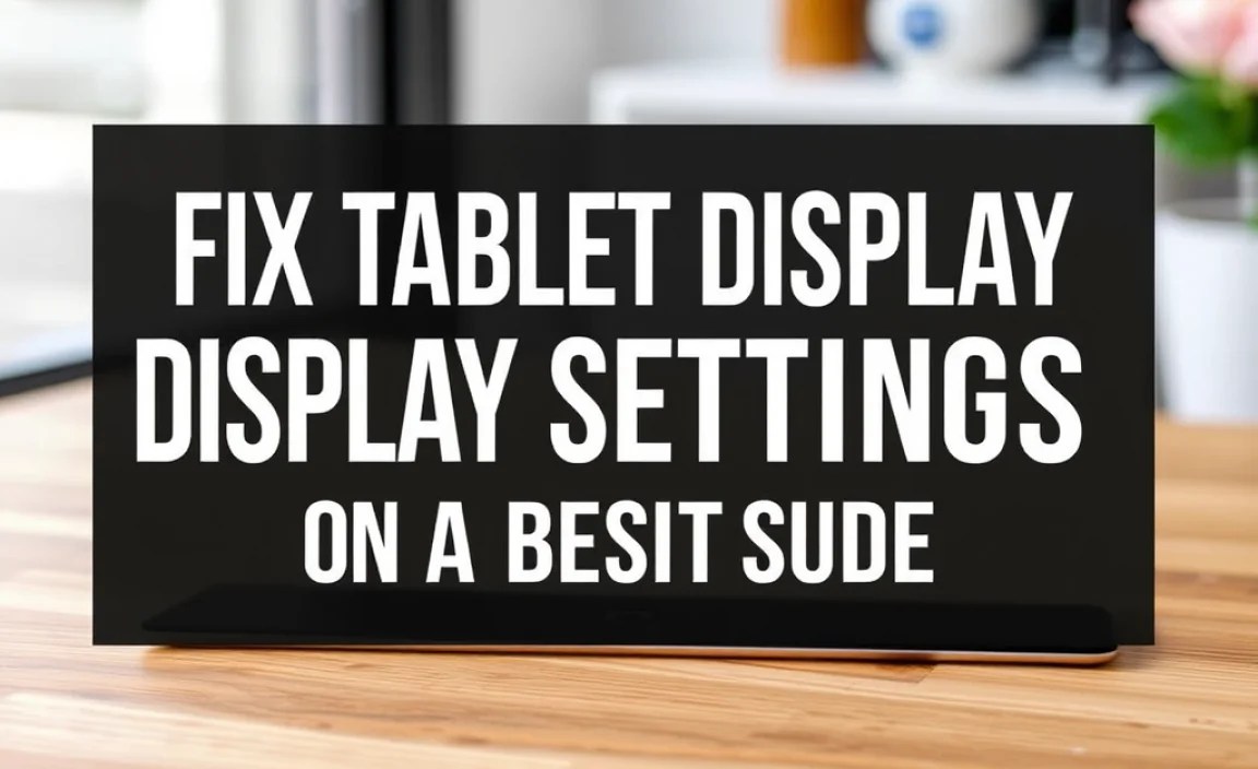 Fix Tablet Display Settings On Windows Tablet: Best Guide