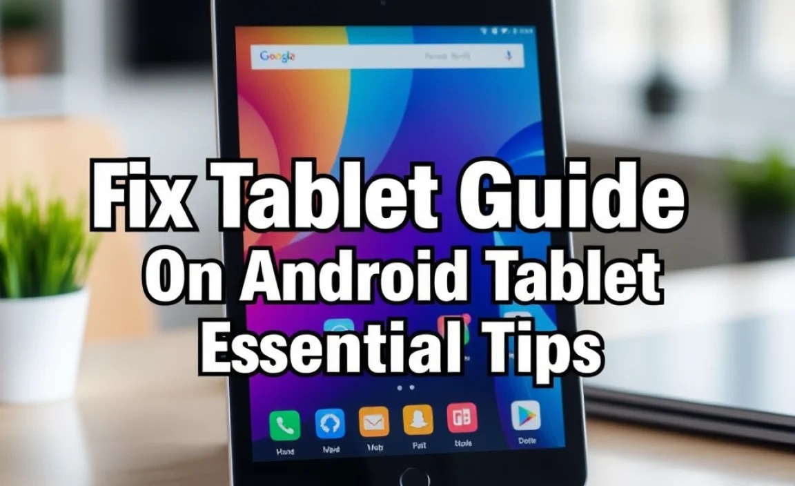 Fix Tablet Guide On Android Tablet: Essential Tips
