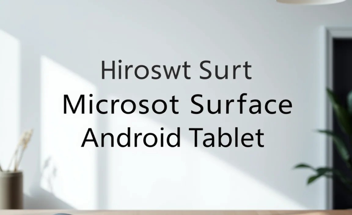 Future of Microsoft Surface and Android Tablets