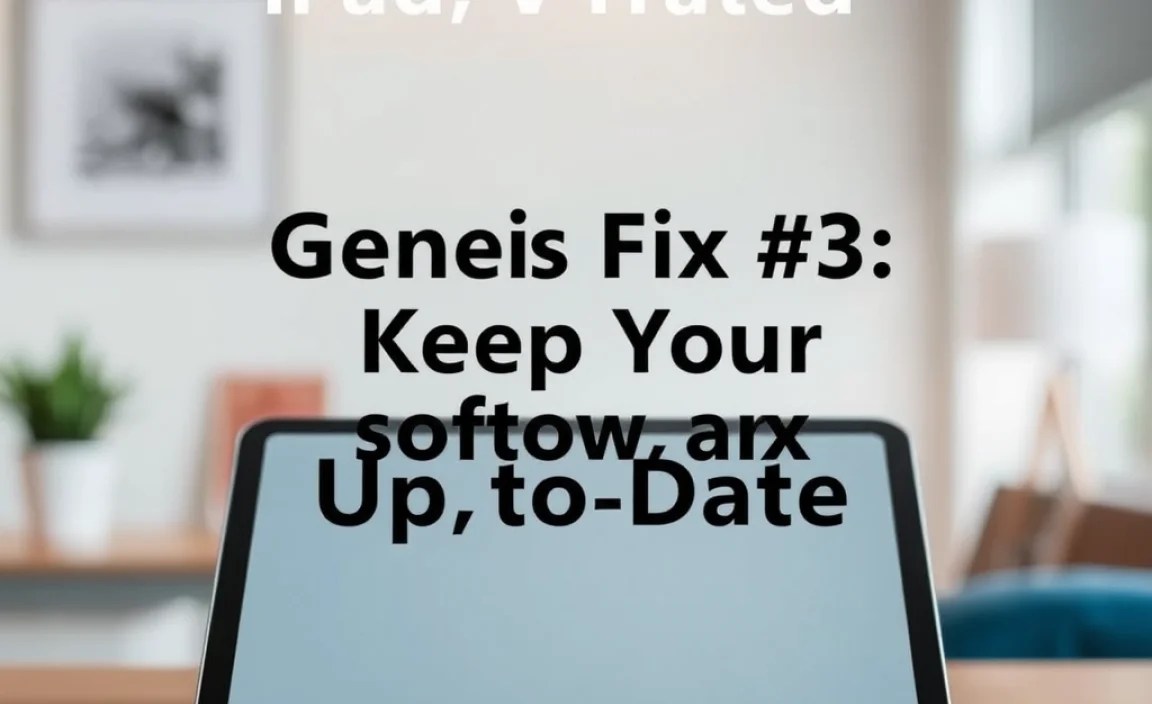 Genius Fix #3: Keep Your Software Up-to-Date
