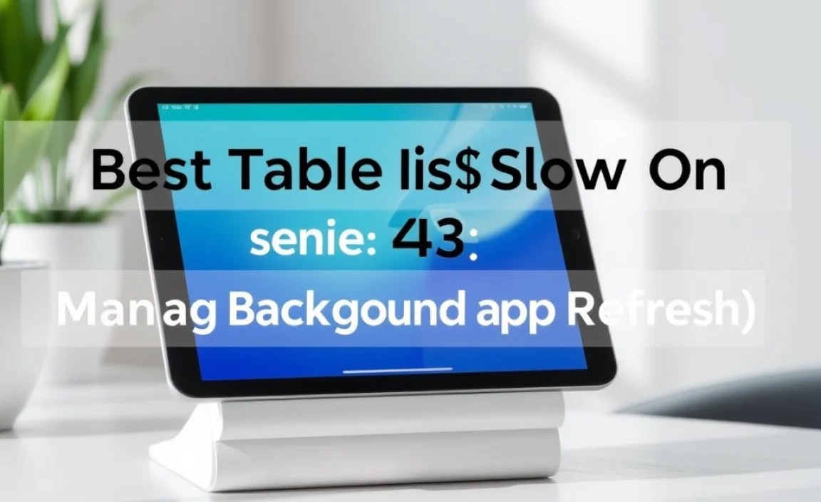 Genius Fix #4: Manage Background App Refresh