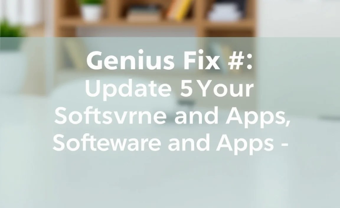 Genius Fix #4: Update Your Software and Apps &ndash; Staying Current