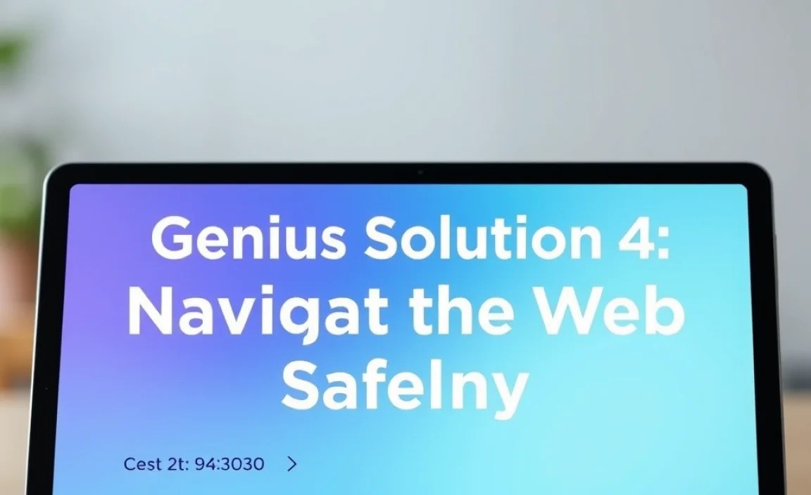 Genius Solution 4: Navigate the Web Safely