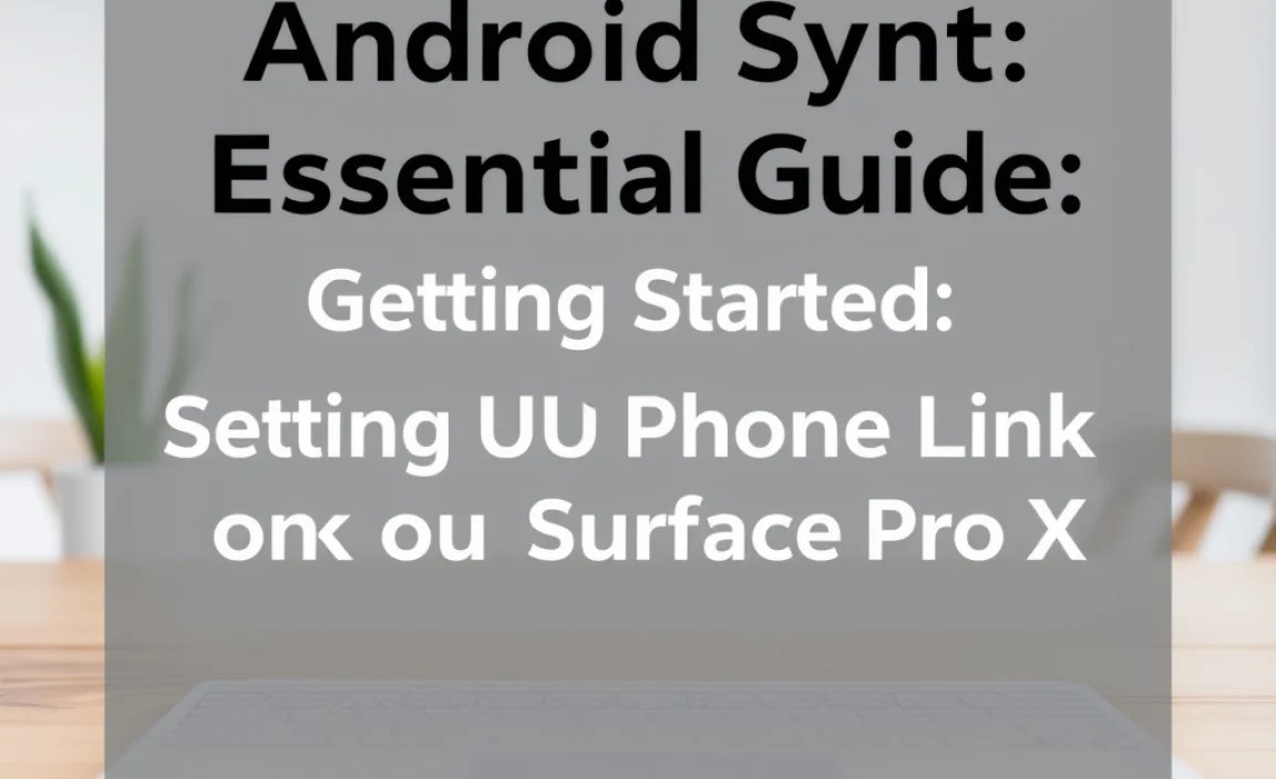 Getting Started: Setting Up Phone Link on Your Surface Pro X