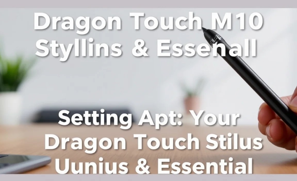 Getting Started: Setting Up Your Dragon Touch M10 Stylus