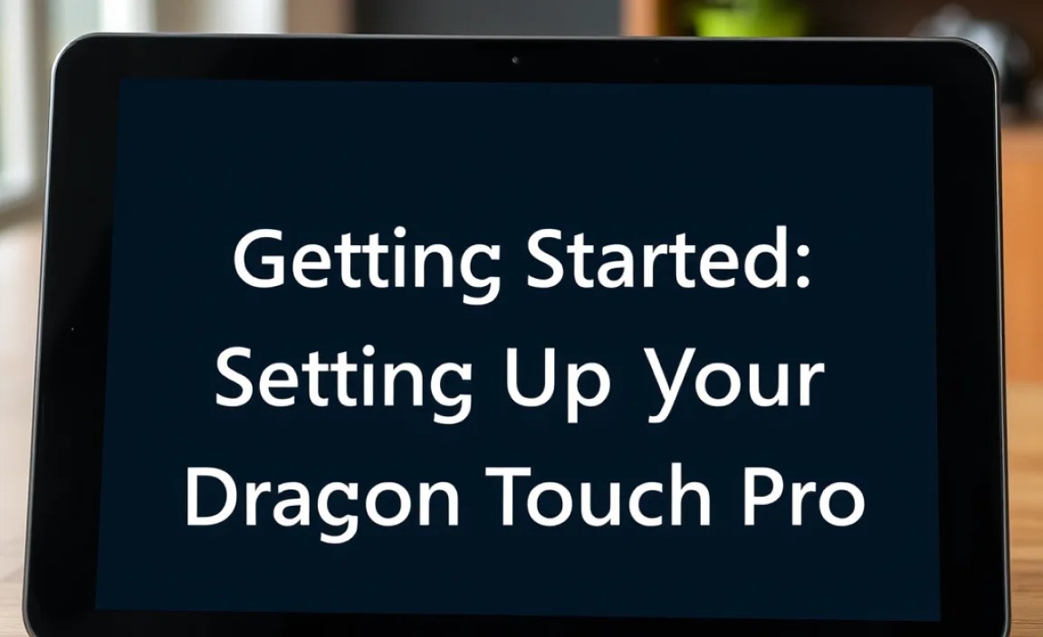 Getting Started: Setting Up Your Dragon Touch Pro