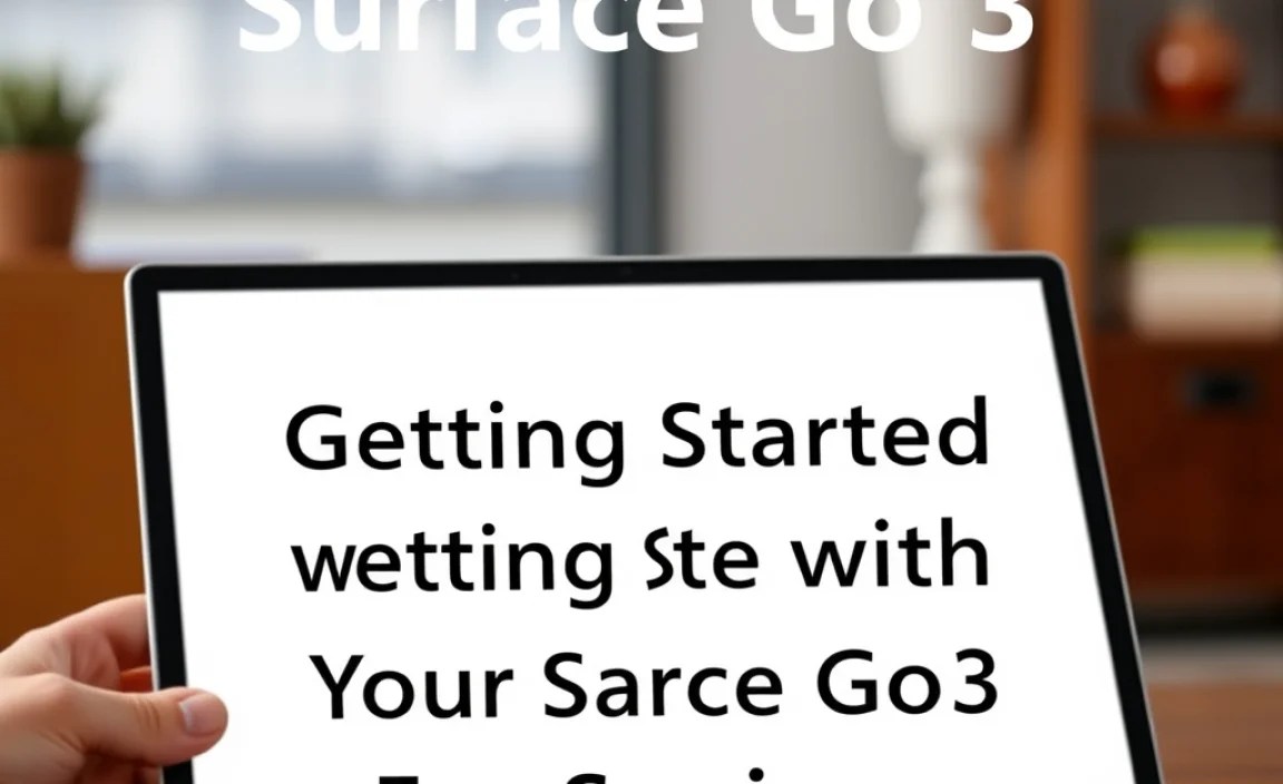 Getting Started with Your Surface Go 3