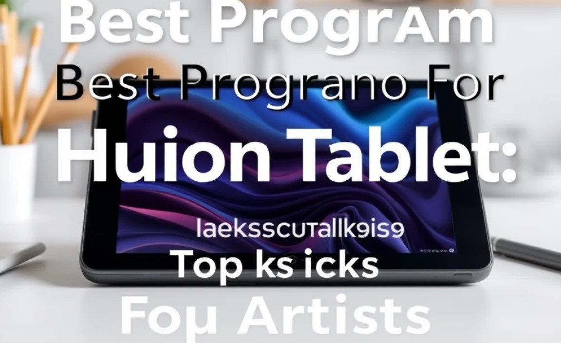 Graphic Design Programs for Huion Tablets