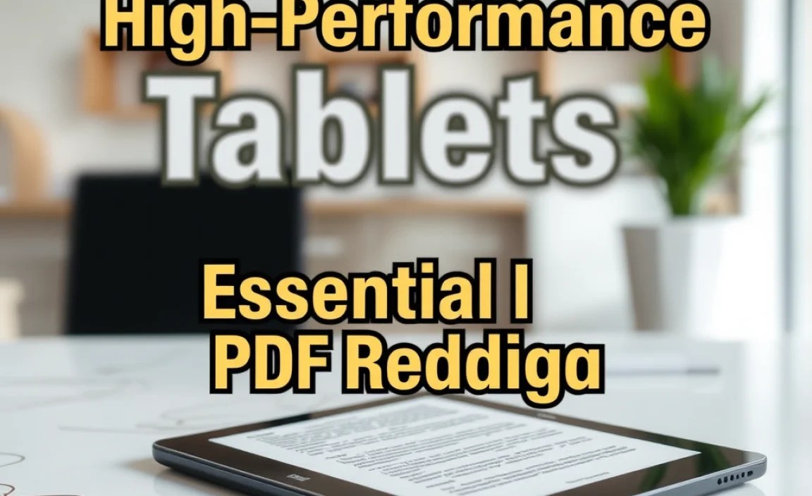 High-Performance Tablets: Essential PDF Reading