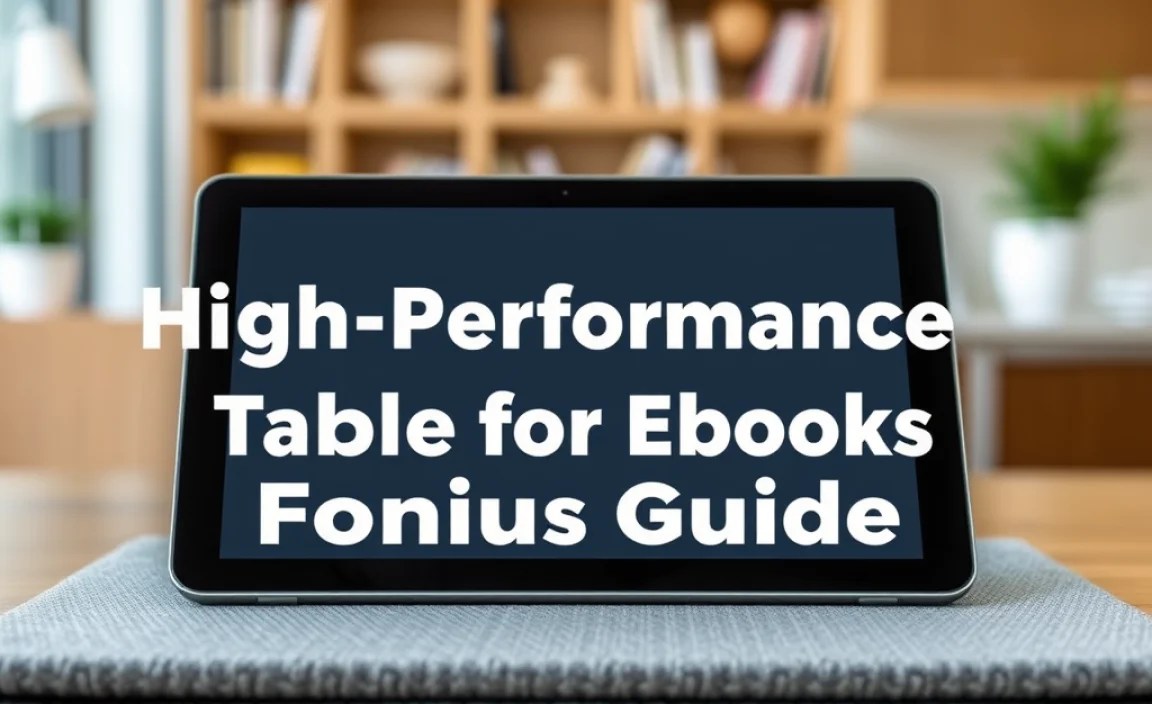 High-Performance Tablets For Ebooks: Genius Guide