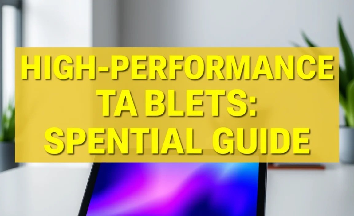 High-Performance Tablets for Specific Needs