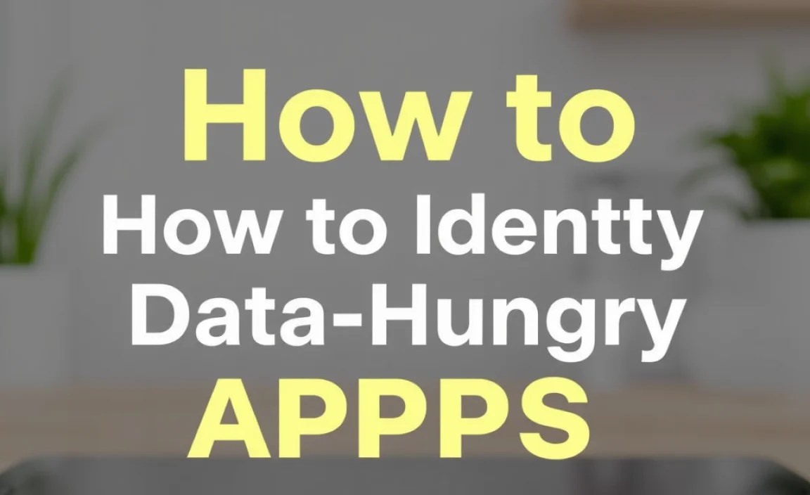 How to Identify Data-Hungry Apps