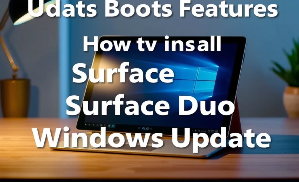 How to Install Surface Duo Windows Update