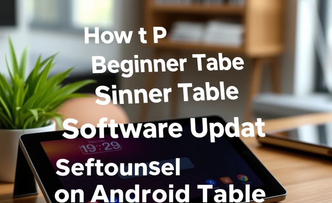 How to Perform a Beginner Tablet Software Update on Android Tablet