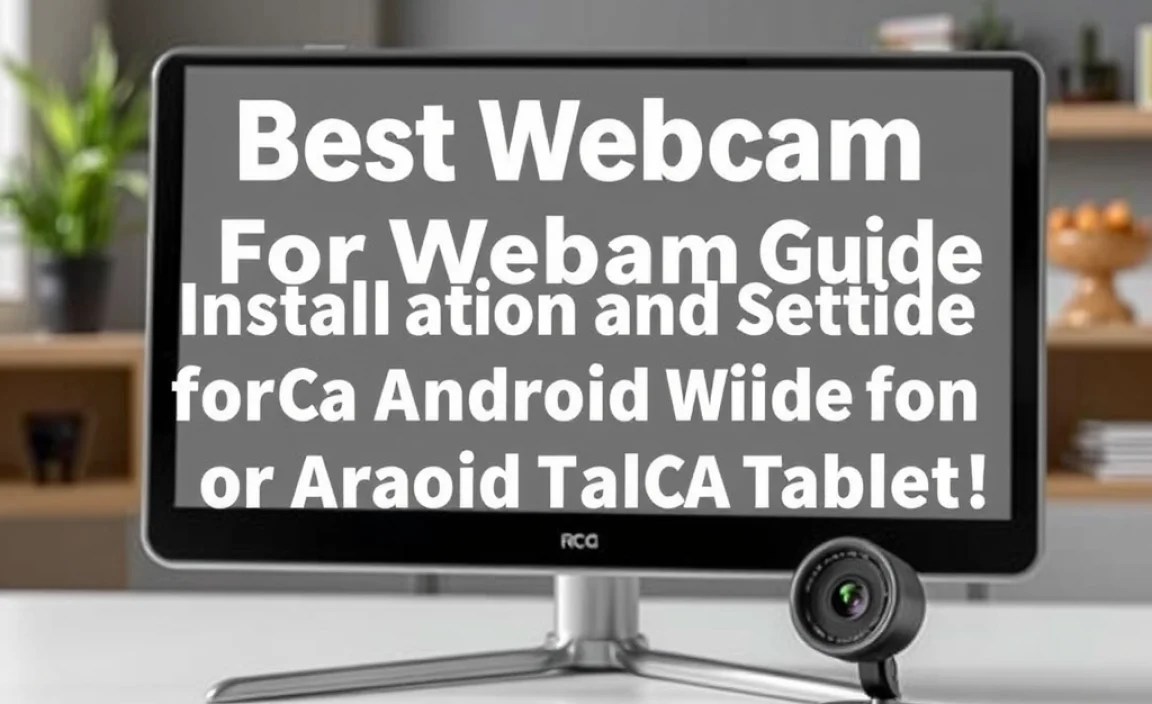 Installation and Setup Guide for Webcams on Android RCA Tablets