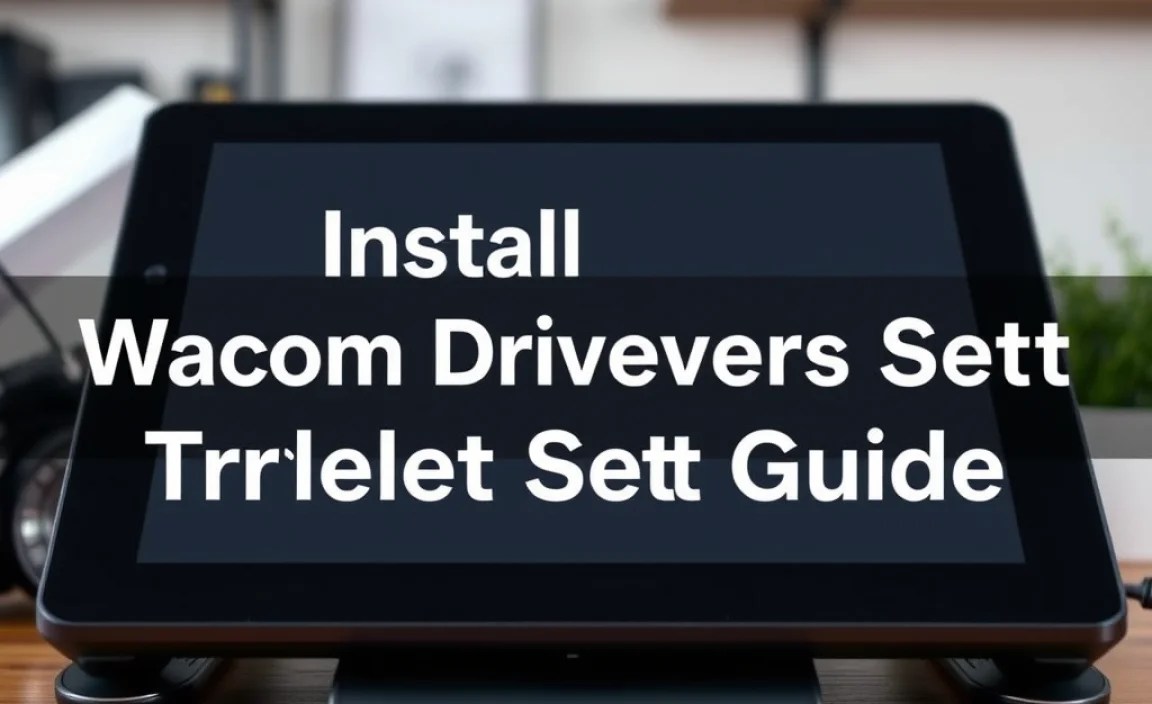 Installing Wacom Drivers and Software