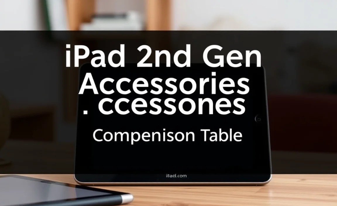 iPad 2nd Gen Accessories: A Comparison Table