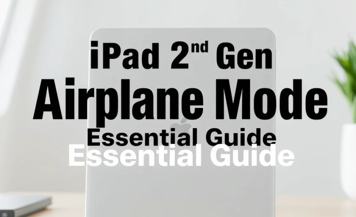 iPad 2nd Gen Airplane Mode Setup: Essential Guide