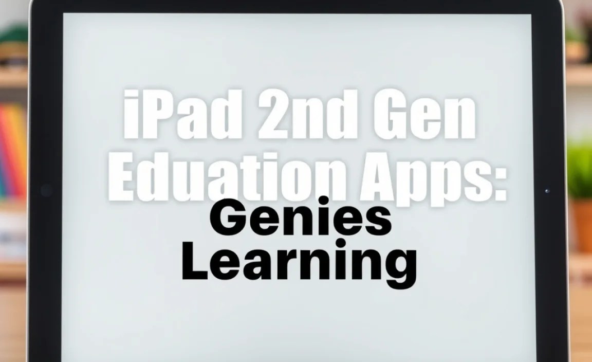 iPad 2nd Gen Education Apps: Genius Learning