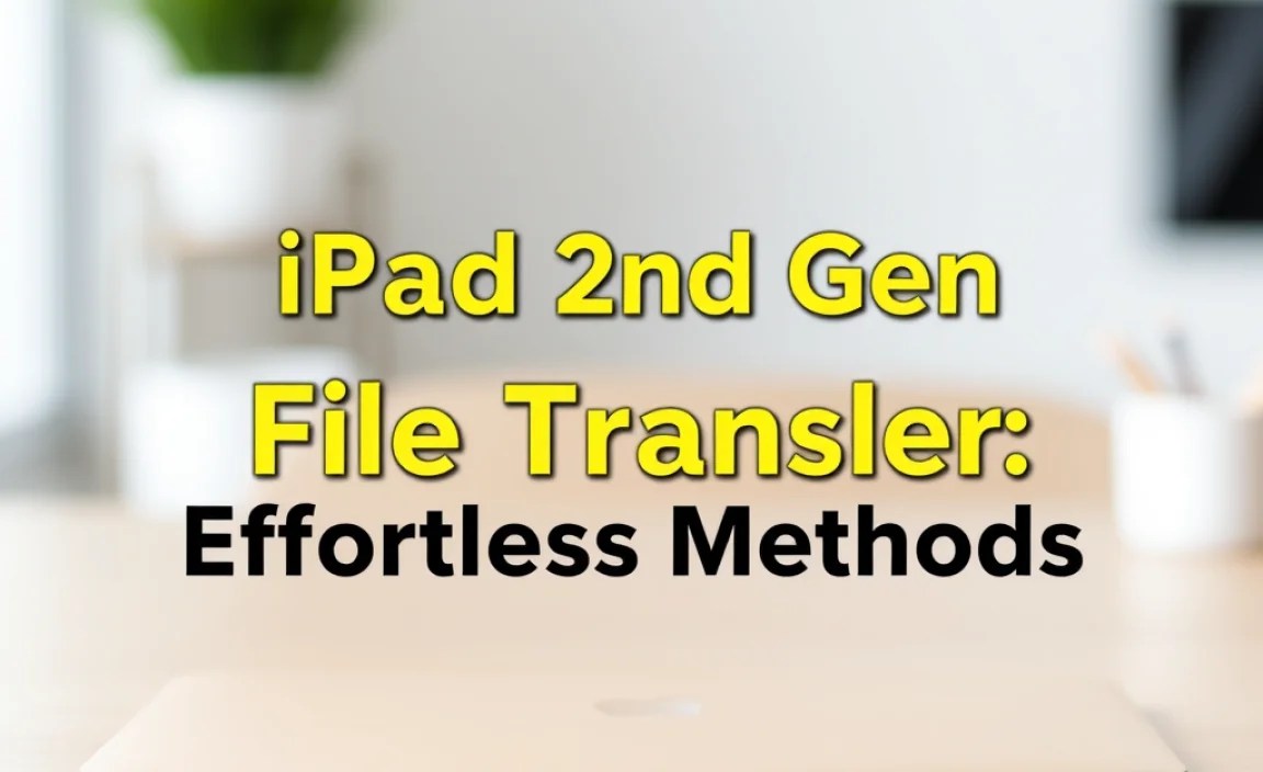 iPAD 2nd Gen File Transfer: Effortless Methods