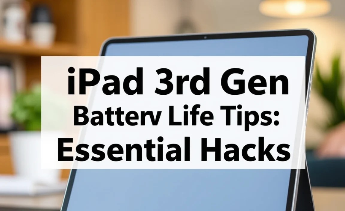 iPad 3rd Gen Battery Life Tips: Essential Hacks
