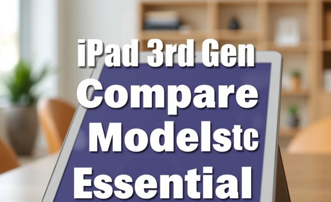 iPad 3rd Gen Compare Models: Essential Guide