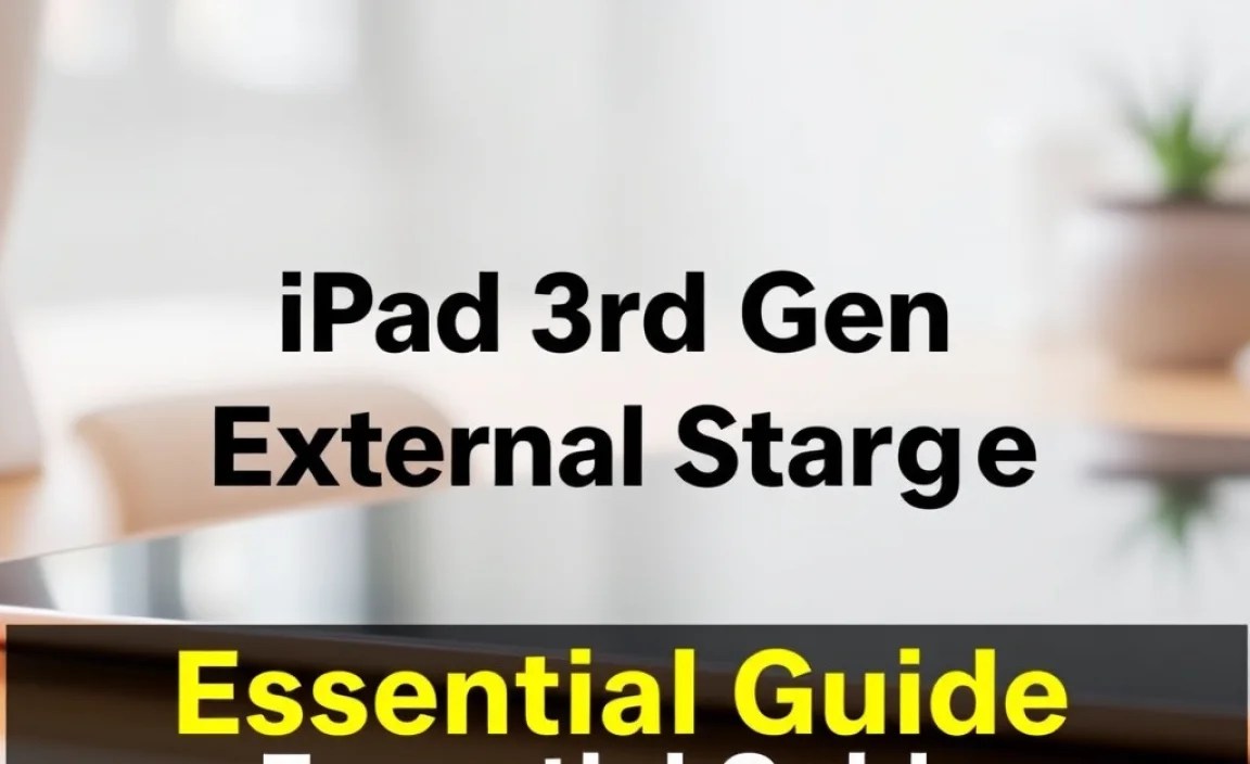iPad 3rd Gen External Storage: Essential Guide