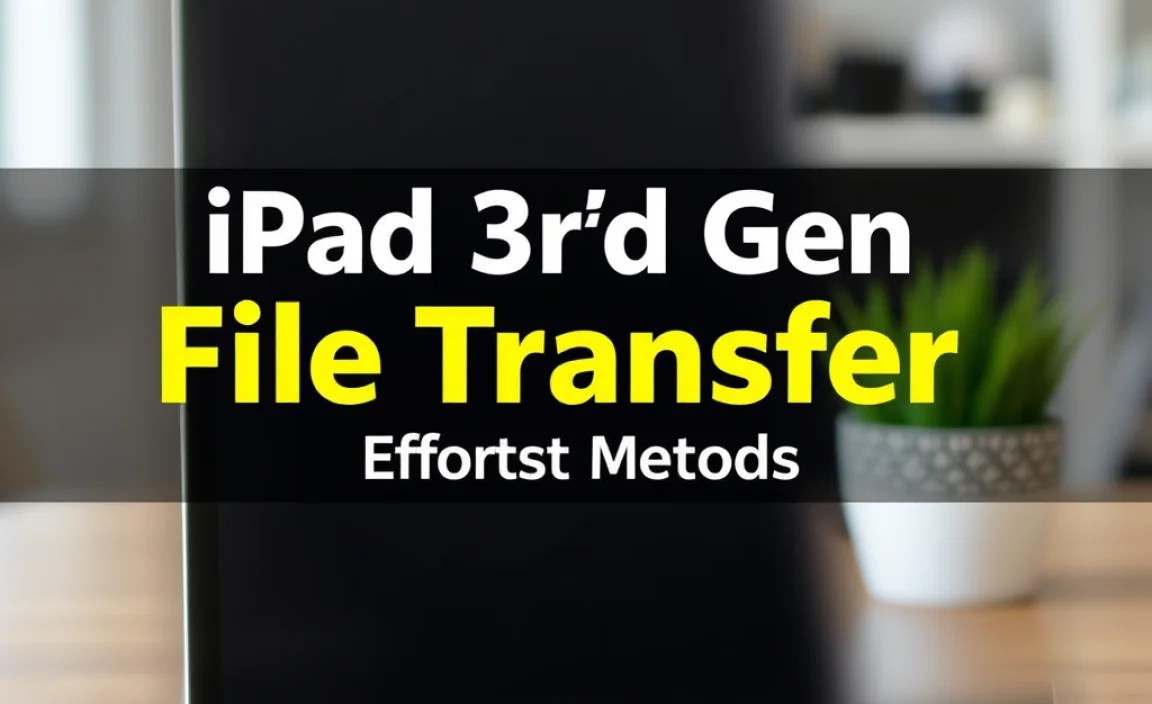 iPad 3rd Gen File Transfer: Effortless Methods