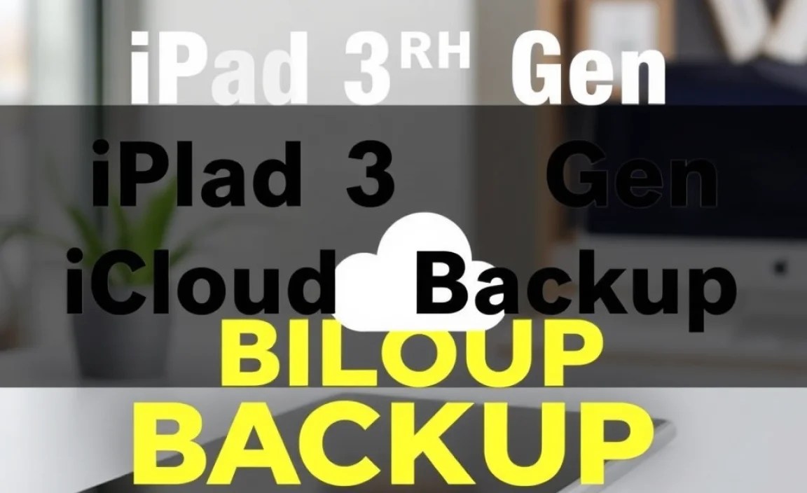 iPad 3rd Gen iCloud Backup: Essential Guide