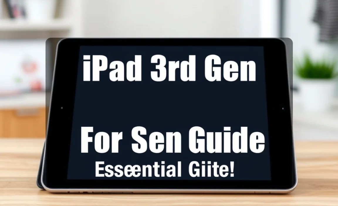 iPad 3rd Gen iPad For Seniors: Essential Guide