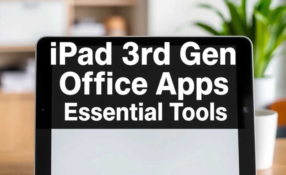 iPad 3rd Gen Office Apps: Essential Tools